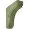 Ekena Millwork 1 3/4"W x 5 1/2"D x 5 1/2"H Eaton Wood Vintage Decor Bracket, Restoration Green BKTWD02X06X06EAGR - alternate 1